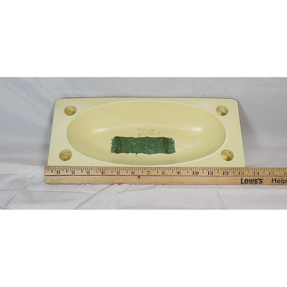 Vintage Mid-Century Hyalyn Pottery Yellow Planter Vase Approx. 13x5.5x2 USA #438